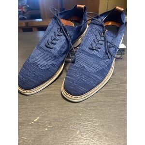 La Milano Navy Blue Flay Cool Mesh Memory Foam Casual Shoes Mens Size 10.5